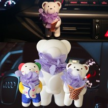 곰돌이 드로잉 차량용 방향제 DIY 세트 에듀팜, 레몬