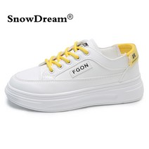 SnowDream 컴포트 슈즈 흰 신발 여자 신발 기초 신발 운동화 캐주얼 신발