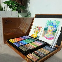 문교 소프트 오일파스텔 72색 목상자 / 48색 용 종이 찰필, 소프트 72색 목상자, 추가없음