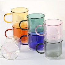 이중 내열유리 머그컵 350ml 1P, 엠버
