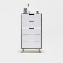 한샘몰pick 세컨드컨테이너 에브리 600 5단 서랍장, 그레이(A)