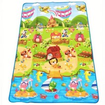 Baby Play Mat 180x120x0.3cm Children Crawling Carpet Toys for Kid Game Activity Gym Waterproof Rug O, 01_Various colors _01_180X120X