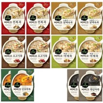 비비고죽 280g 6종X2개씩 총12개 닭2+전2+버2+소2+단2+흑임자2, 1세트