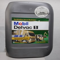 모빌원 Mobil Delvac 1 LE 5W30 20L 대형 합성 엔진오일 디젤, 1개