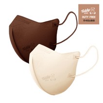 [A3] 2023 NEW 새부리형 연베이지&진브라운 반반세트 베이지마스크 브라운마스크 특대형 100매 (국산/면세점납품용/사은품증정/무료배송), 10개입, 10개