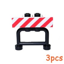 MOC 도시 신호등 도로 표지판 로드블록 속도 제한 DIY 빌딩 블록 장면 건설 미니 피그 액세서리, set-020