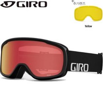 22지로 스키 고글ROAM AF BLACK WORDMARK AMBR/YEL