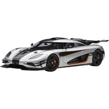 오토아트 코닉세그 아제라 RS 슈퍼카 자동차 다이캐스트 합금 피규어 모형, 실버