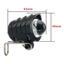 전기자전거부품 36-60V 2in 1 경적 고휘도 LED 프론트 포크 라이트 Ebike 헤드 스포트 방수 SM 커넥터