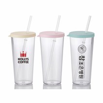 국내생산 인쇄가능 심플빨대컵 670ml DD-09907 트라이탄물병 판촉선물 답례품 판촉용 보틀물병wnqkddydvna632, &블루&