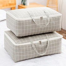 이불 보자기 대용량 패딩 보관 파우치 포장 커버 백 세로 손잡이 다용도 옷 정리함, 베이지(특대)