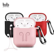 bob 솜사탕 에어팟 케이스+스트랩+홀더 3set 분실방지, 핑크(스티커증정), 케이스+스트랩+버클_핑크(스티커증정)