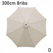 파라솔 천갈이 천교체 교체용 커버 천 300cm 천으로 8 암 방수 야외 교체 홈 천에 적합 Anticorrosion Sunshade Clo I7P5, E, China