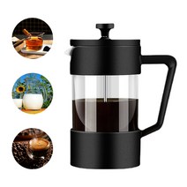 Cooela 프렌치프레스 가정용 우유 거품기 커피 만들기 휘핑기 수동, 600ML