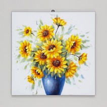 BnH 풍수 해바라기 그림 액자 돈들어오는 그림 8954