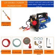 전동분무기 12V/24V/60V/72V/220V 플런저 농업 분무기 전기 고압 펌프 스프레이 세차 관개 분무기 농업 분무기 전기 분무기, [02] 12V