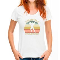 트로피 Trophy Husband Shirt Funny For Cool Father Dad Or Pa Man Top Men's 최신 가을 탑 셔츠 코튼, 14 WoMen white_04 M