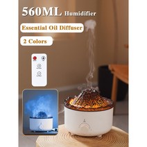 USB 가습기 화재 불꽃 디퓨저 화산 및 향수 아로마 오일 에센셜 가정용 전기 냄새 360ml, 06 F 560ml_02 Eu