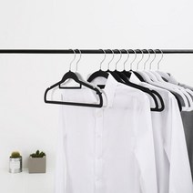 아트박스/홈앤하우스 모던 논슬립 옷걸이 10P(사이즈 택1), 남성용/블랙