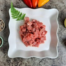 한돈 카레용 고기 2kg/1kg 돼지고기 뒷다리살 짜장용 뒷고기 카레 짜장 찌개용 국내산 돼지 다리살, 한돈 카레용 돼지고기 1kg_1cm 큐브모양