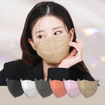 국산 스타일리쉬 KF94 대형 컬러 새부리형 마스크 20매 화이트 핑크 코랄핑크 브라운 그레이 블랙 성인 여성 남성, 247 2D 그레이 대형 20매
