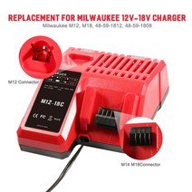 밀워키배터리 호환용 4팩 18V 60Ah 교체용 배터리 Milwaukee M18 리튬 48-11-1860/48-11-1850/48-11-1840/, 03 1 C_01 18 볼트