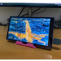 초소형 모니터 휴대용 보조 디스플레이 초미니 컴퓨터 서브 화면, 블루 5000mAh