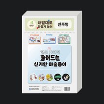 더이안 슈링크필름 A4 아트 마술종이 슈링클 만들기, 반투명 A4 100장