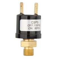 GHSHOP 헤비 듀티 에어 컴프레서 압력 제어 스위치 밸브 구리 에어 혼 압력 스위치., 90-110PSI, 1개