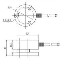 충격 힘 센서 압축 플랫 다이어프램 유형로드 셀 중력 변환기 Loadcell Mini 5T 50kg 25mm 직경, 07 500kg