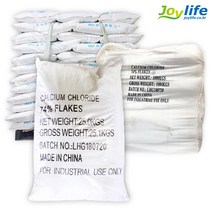 중국산 74% 25kg 모음 제설제 제설용 염화칼슘, 5포