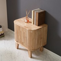 뉴딜 원목템바 거실장 TV다이, 0600협탁-내추럴