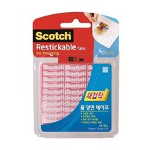 3M 재접착폼양면테이프 R10025.4x25.4mm 18개입_Nex, 기본