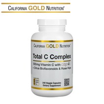 CGN Total C Complex 인디안구스베리 비타민C 500mg 암라 로즈힙 열매 240 베지캡슐