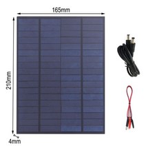 태양광패널 1000wt 세트 300w 500w 100w 소형 태양광 패널 캠핑 파워뱅크 인버터 200w 12v 18 v 5 w 미니 태양 전지 diy 가벼운 휴대 전화 장난감 충전, 5W 18V