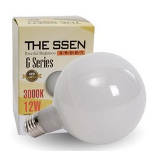 공간LED LED SSEN 볼전구 12W, 1개, 롱타입 전구색