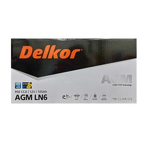델코 AGM105L LN6 105Ah 쏠라티 에쿠스 EQ900 G90 K9 BMW7 아우디A8 벤츠 S500 차량용 AGM배터리 agm105, 폐밧데리반납안함(공구대여불가), 1개