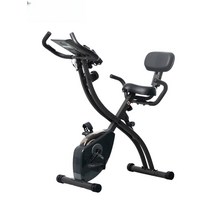 접이식 등받이 자전거 바이크 좌식 헬스장 운동 기구, 03. 실버 손잡이 있음