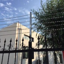 윤형철조망 군부대 울타리 멧돼지 휀스 가시 원형철조망, 스테인리스 칼날 스트레이트 100미터, 1개