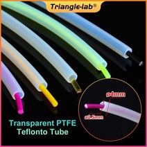 테프론튜브 테프론 호스 삼각형 연구소 ptfe 플러스 튜브 슈퍼 부드러운 4x2.5mm ptfe 테플론토 튜브 투명 id2.5mm od4mm 1.75mm 필라멘트 점적테이프, 1m id2.5 od4