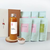 미미주 2호 프리미엄 선물세트 서산 생강청 생강 만난 호두정과 생강칩 편강, 생강청+생강호두정과 4팩+생강칩 2팩