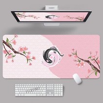 Taichi-대형 마우스 패드 100x50cm 대형 컴퓨터 게임용 키보드 매트 게이머 데스크 매트, Fish WA00272 (1)_600x350x2mm