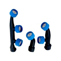 농업용 압축 분무기 연결구 분사 노즐 부채꼴 살포기 미세분사, 2구