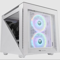 큐브 빅타워케이스 수냉식 튜닝 조립컴퓨터 데스크탑 본체 화이트, 단품
