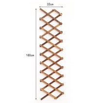 자바라 트렐리스 포도나무 장미 키우기 넝쿨 식물 지지대 패널 울타리 휀스 2size, 우드 32cm