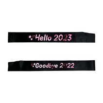 Hello 2023 Goodbye 2022 어깨띠 ( 새해 송년 연말 파티 소품 )