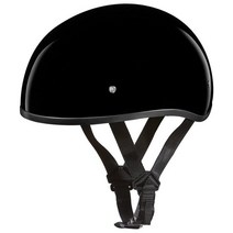 Daytona Helmets 하프 스컬 캡 오토바이 헬멧 DOT 승인 블랙 체리 L USA 미국, Hi-Gloss Black, With Visor