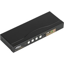 HDMI KVM 4:1 스위치(USB/케이블 포함) 4K UHD EDID 넷매이트NM-HKD04C