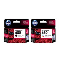 [HP] 완전 정품 DESKJET INK 5275 프린터전용 HP680검정+HP680칼라 잉크 세트, DESKJET5275 프린터전용 HP680검정+칼라잉크