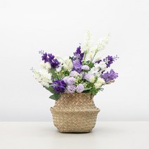 퍼플베리바구니set 37cm 조화 꽃 장식 인테리어소품, 단품